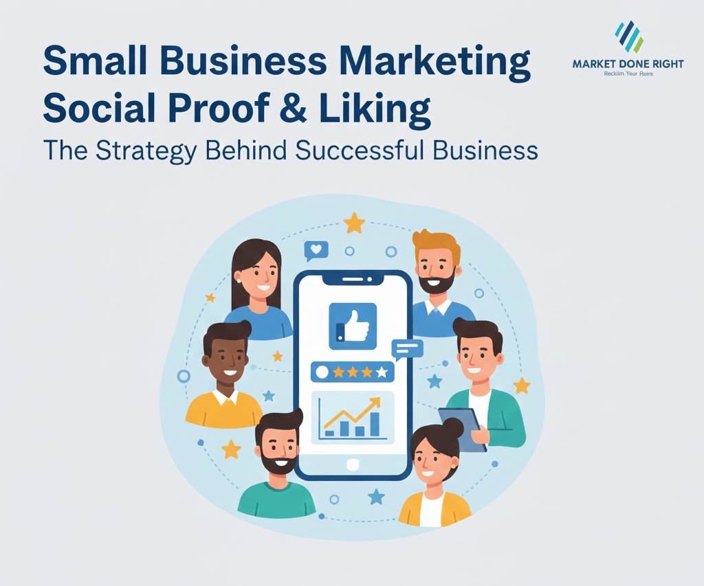 small business marketing, social proof and liking
